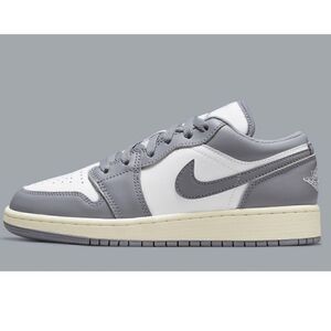 Nike Air Jordan 1 Low Vintage Stealth Grey/White Sneakers Size 6Y/7.5W